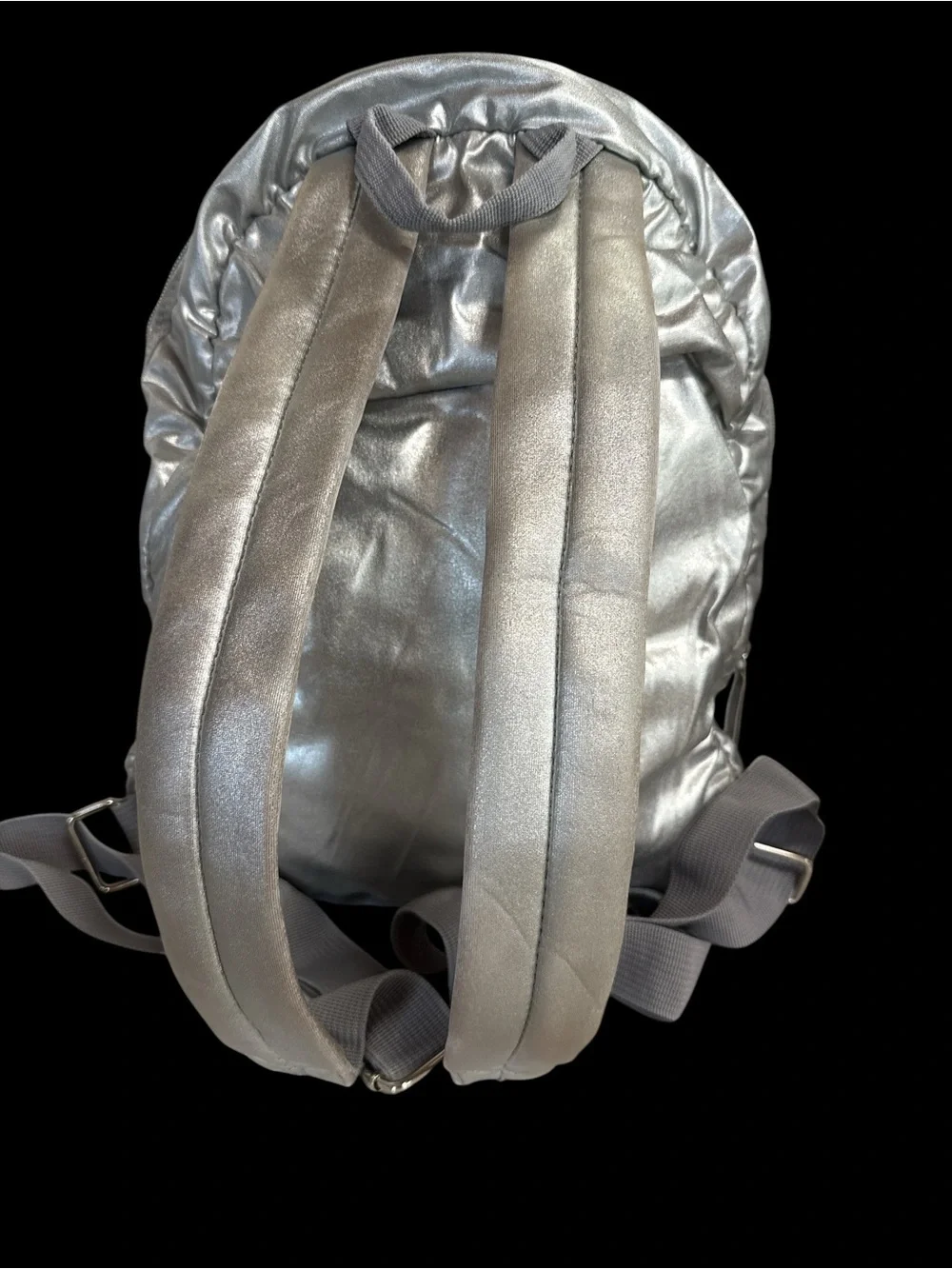 GO Cynthia Rowley Silver Metallic Backpack
